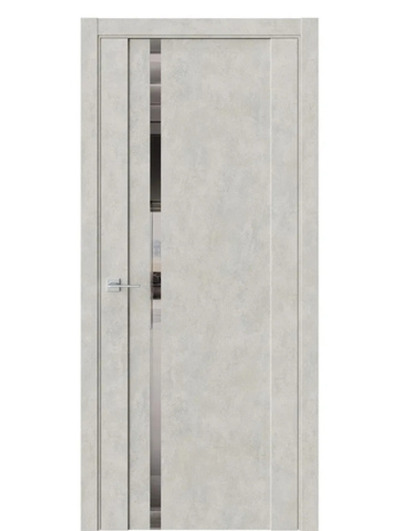 Двери WestStyle F31 Бетон смоки /Зеркало графит  ДО