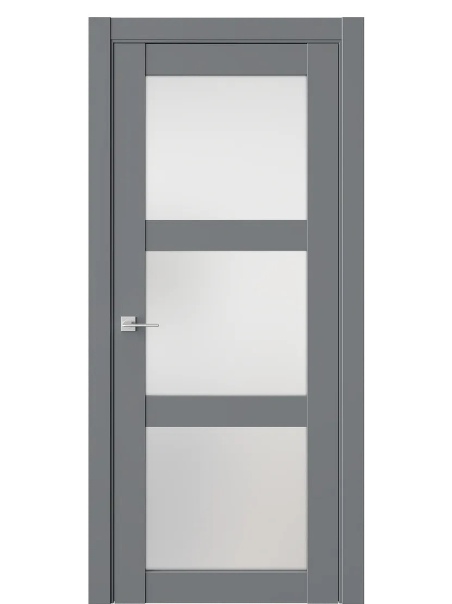 Двери WestStyle  NR6  Альпийская Ночь /Белое Сатинат ДО