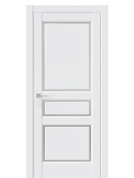 Двери WestStyle  LVT 5 Emlayer Белый/ Белое Сатинат ДО