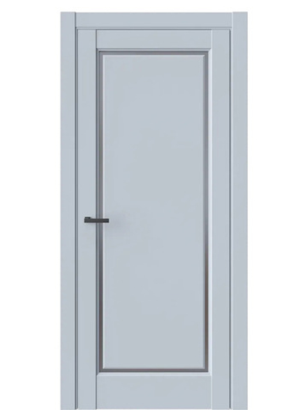 Двери WestStyle  LVT 1 Белая Ночь/ Графит Сатинат ДО