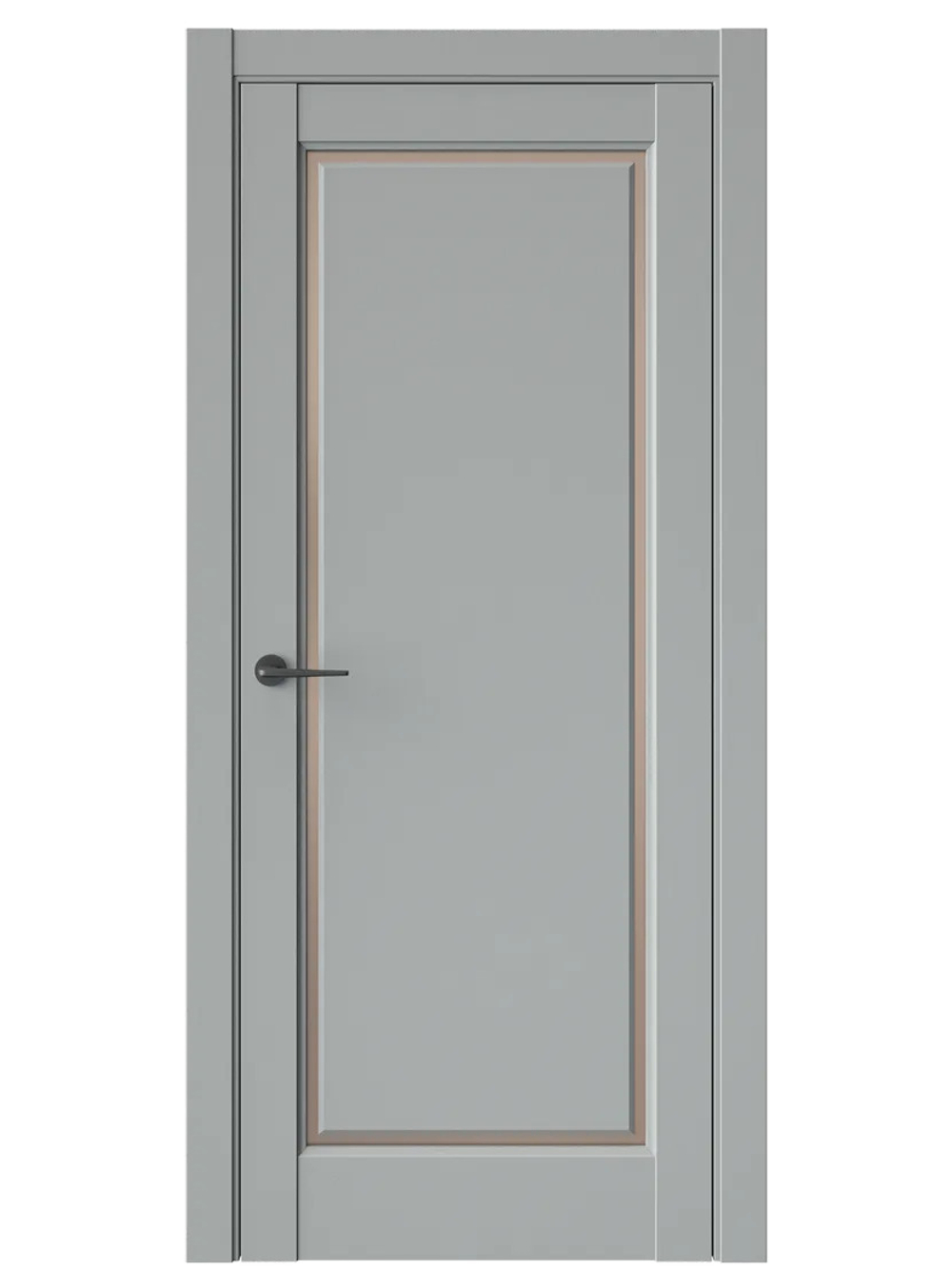 Двери WestStyle  LVT 1 Серая Гавань/ Бронза Сатинат ДО