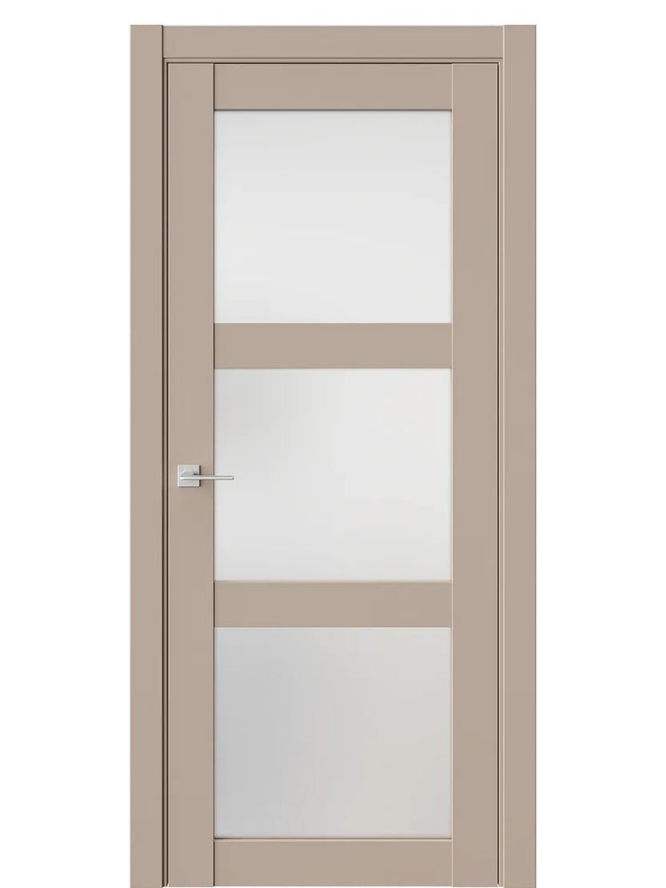 ДВЕРИ WestStyle  NR6  Гляссе /Белое Сатинат ДО