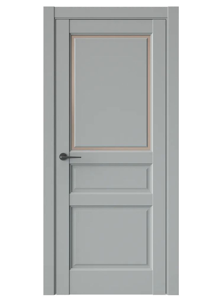 Двери WestStyle  LVT 5Е Серая Гавань/ Бронза Сатинат ДО