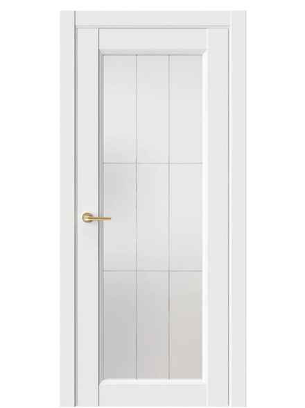 Двери WestStyle Enika 2 Emlayer белый /Белое Сатинат  ДО