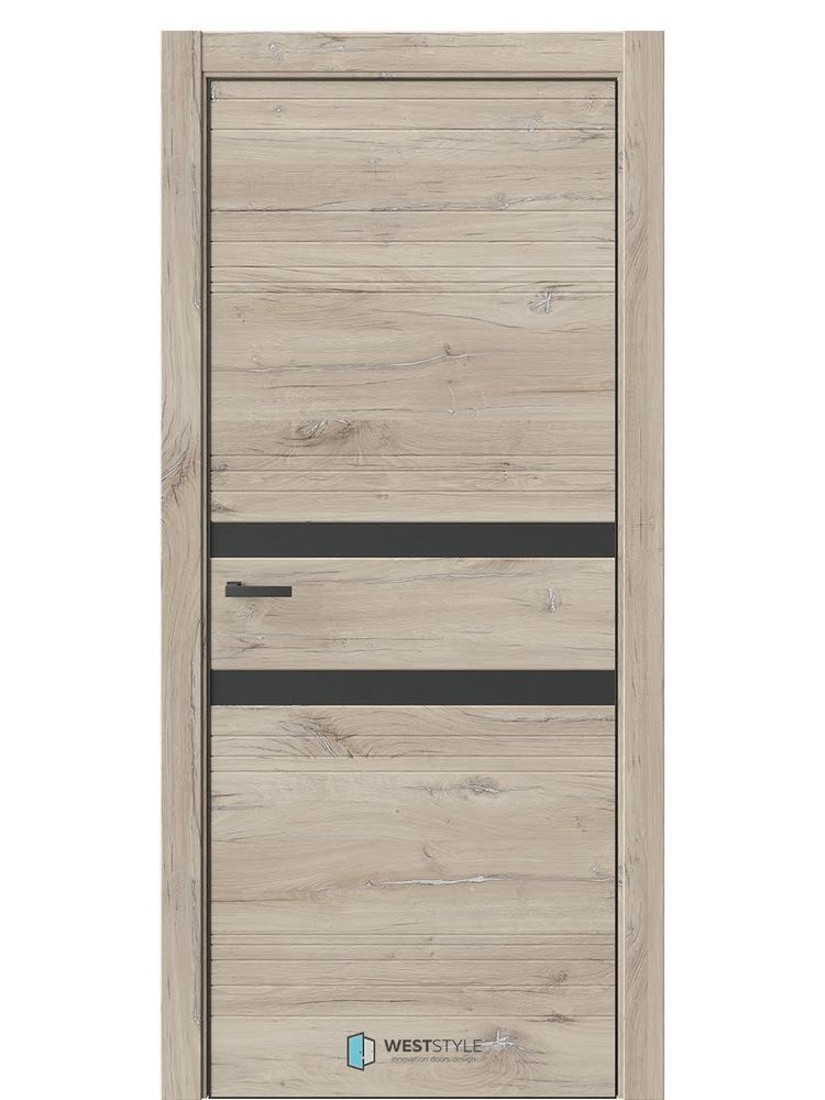 Двери WestStyle  &quot;IN 13&quot; Сенди /Зеркало Графит /алюм.кромка  ДО