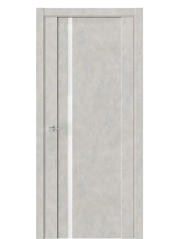 Двери WestStyle F31 Бетон смоки /Аляска Lacobel  ДО