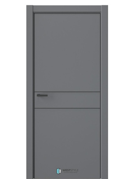 Двери WestStyle  "IN 20" Альпийская Ночь /алюм.кромка  ДГ