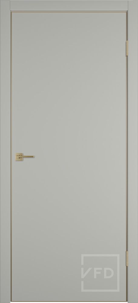 Межкомнатные двери ВФД "URBAN Z" Emalex Taupe GE 4х4 /Gold Edge (Алюминиевая кромка) ДГ