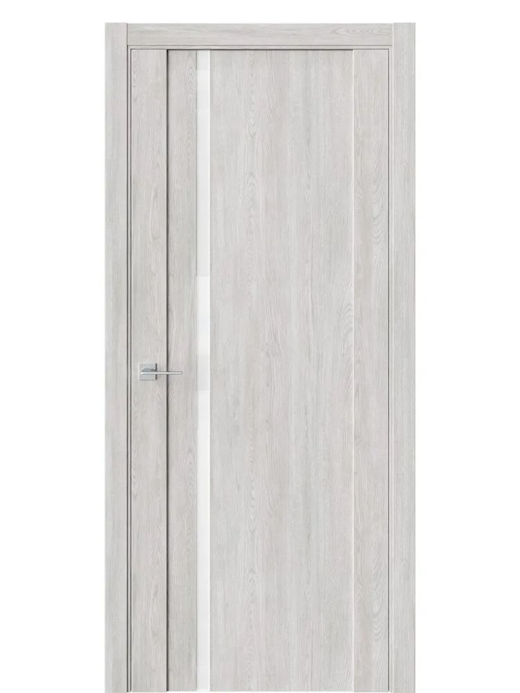 Двери WestStyle F31 Дуб оксфорд /Аляска Lacobel  ДО