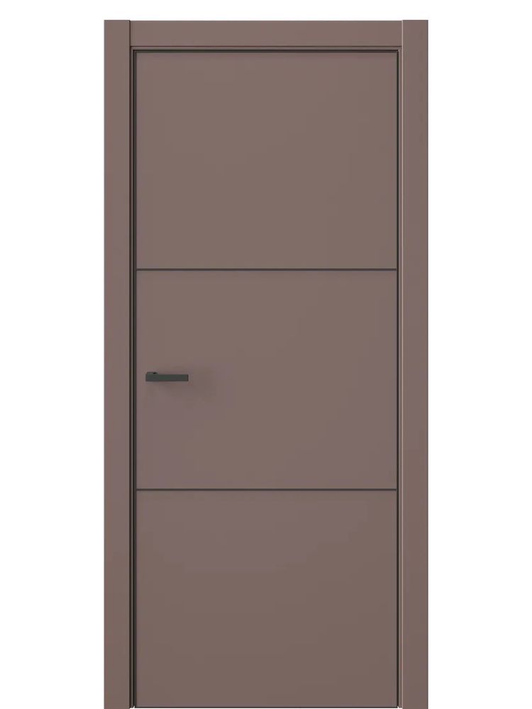 Двери WestStyle  "IN 26" Милкшейк /алюм.кромка  ДГ