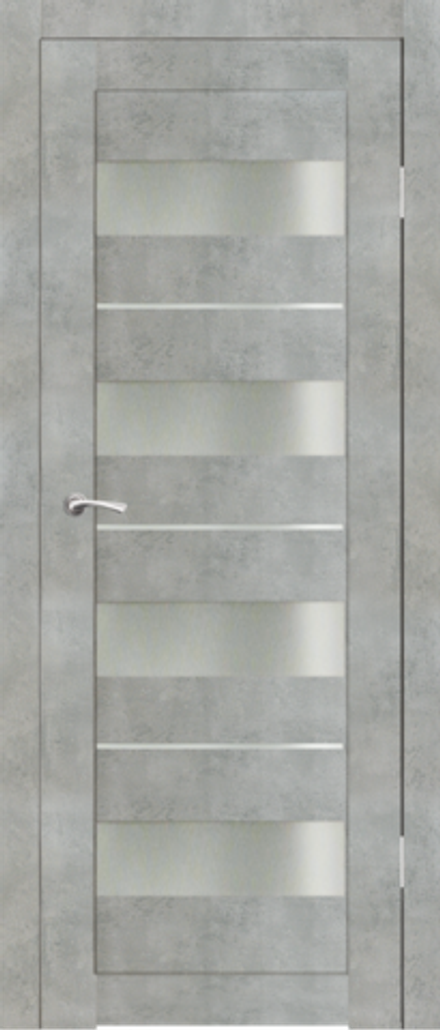Межкомнатные двери SYNERGY  "Альфа" Бетон (Сатинат матовое)