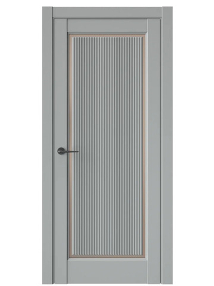 Двери WestStyle  LVT 1 FL Серая Гавань/ Бронза Сатинат ДО