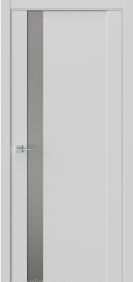 Межкомнатные двери WestStyle "F28" Серый EmLayer/Черная лакобель ДО