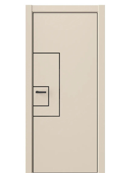 Двери WestStyle  "IN 41" Лазурный Песок /алюм.кромка  ДГ