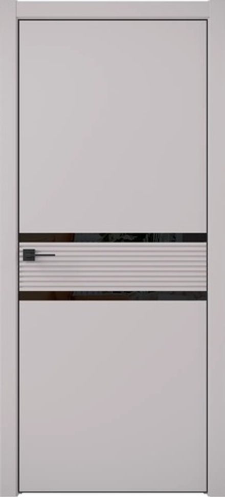 Двери Universe "Zeta Modern 6" (ДГО) черное стекло