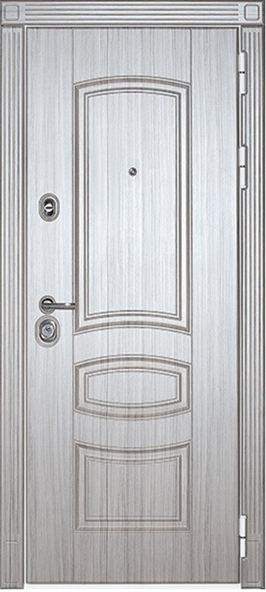 Сейф-двери сударь мд-42 сандал серый/сандал белый