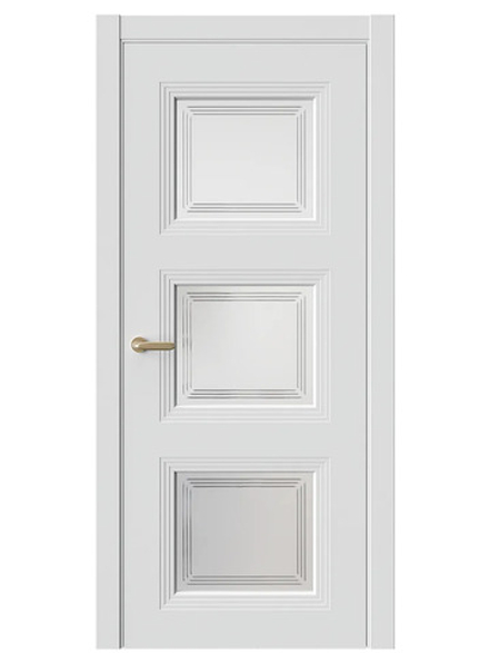 Двери WestStyle  Monte 6 Белая Вуаль /Белое Сатинат ДО