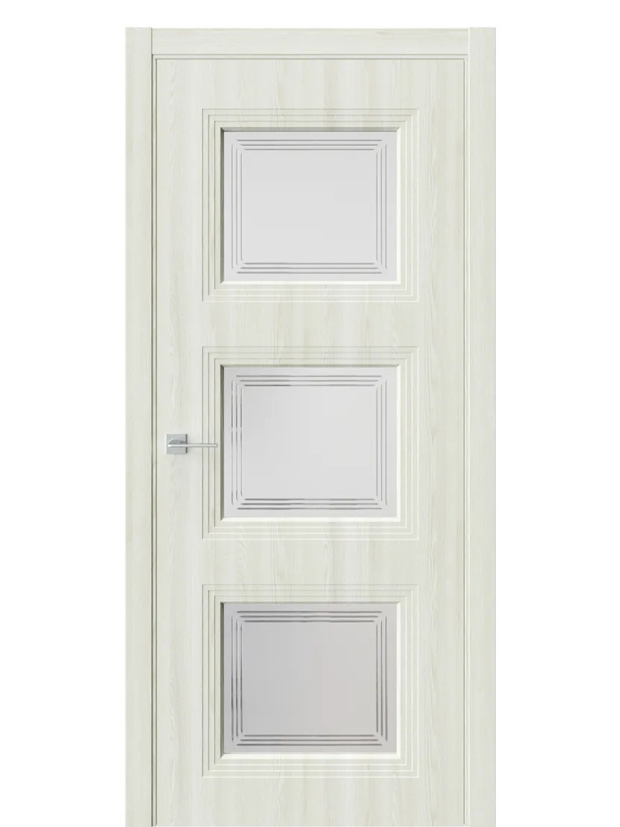 Двери WestStyle  Monte 6 Клен Крем /Белое Сатинат ДО