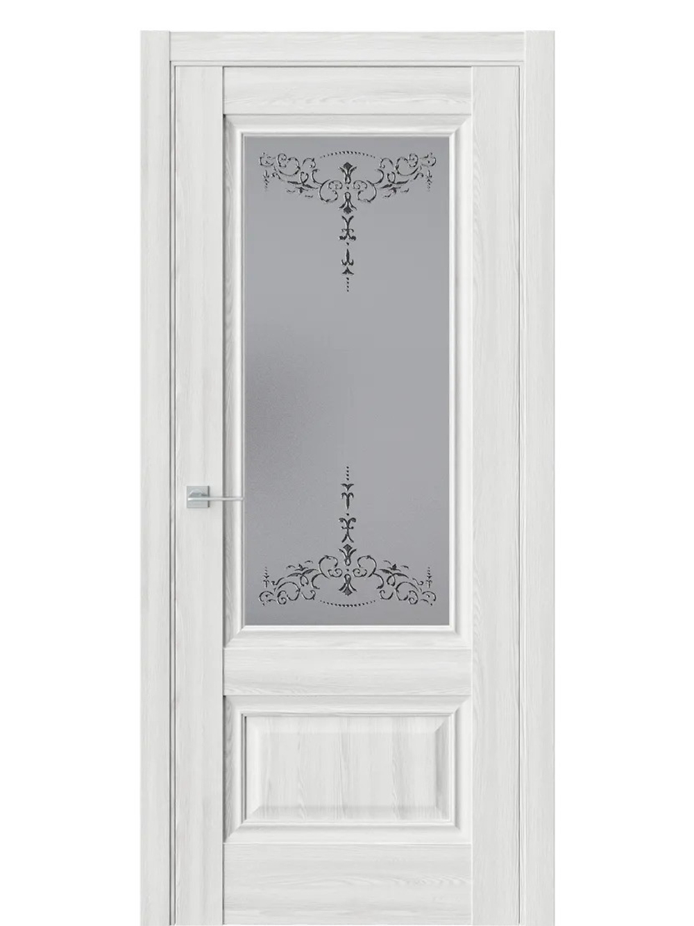 Двери WestStyle  "Ch 8"  Клен айс/ графит сатинат ДО