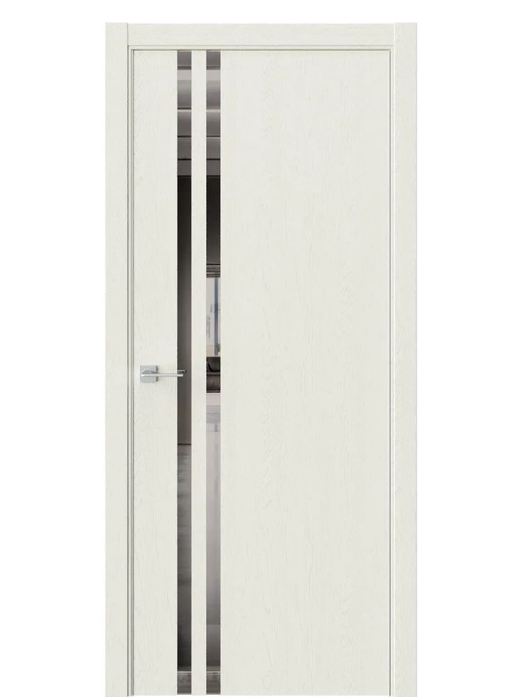 Двери WestStyle  "IN 37" Дуб Монтана /Зеркало графит /алюм.кромка ДО