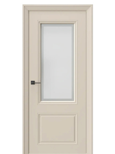 Двери WestStyle Eliss 4 Лазурный песок /белое сатинат  ДО