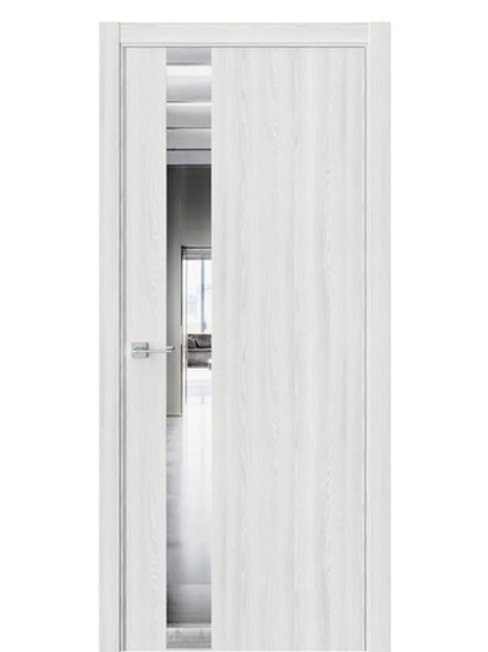 Двери WestStyle  "IN 2" Клен Айс /Зеркало /алюм.кромка  ДО