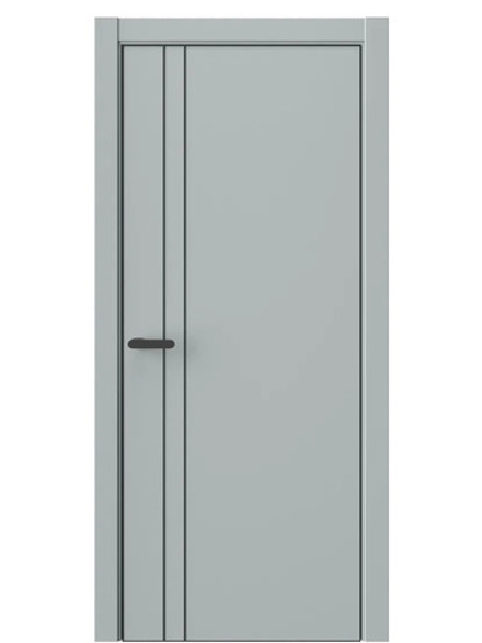 Двери WestStyle  "IN 40" Платиновый Дым /алюм.кромка  ДГ