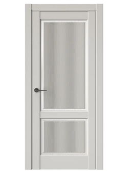 Двери WestStyle  LVT 3 FL Песчаный Рай/ Белое Сатинат ДО