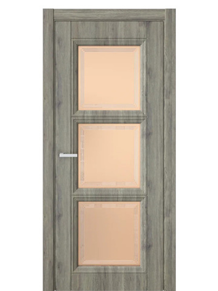 Двери WestStyle  Demiss 6  Дуб Эссе / бронза сатинат ДО