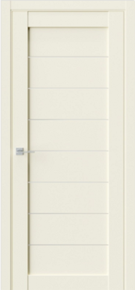 Межкомнатные двери WestStyle "Q48" (RE48) Бежевый EmLayer/Белый сатин ДО