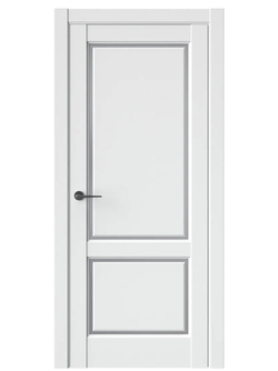 Двери WestStyle  LVT 3 Белая Вуаль/ Графит Сатинат ДО