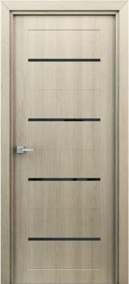 Межкомнатные двери LIDMAN ДУБРАВА S01 ДО Ясень 3D/Черная вставка