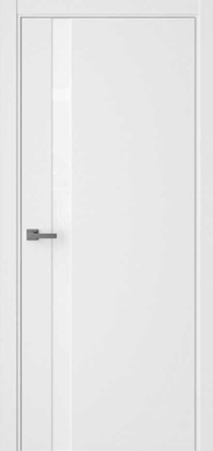 Межкомнатные двери WestStyle Экзотика"10Е" Белый Emlaeyr/зеркало сатин графит(АВС кромка белая) ДО