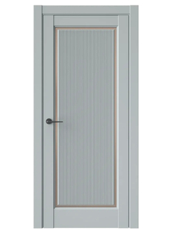 Двери WestStyle  LVT 1 FL Платиновый Дым/ Бронза Сатинат ДО