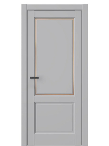 Двери WestStyle  LVT 3Е Макиато/ Бронза Сатинат ДО