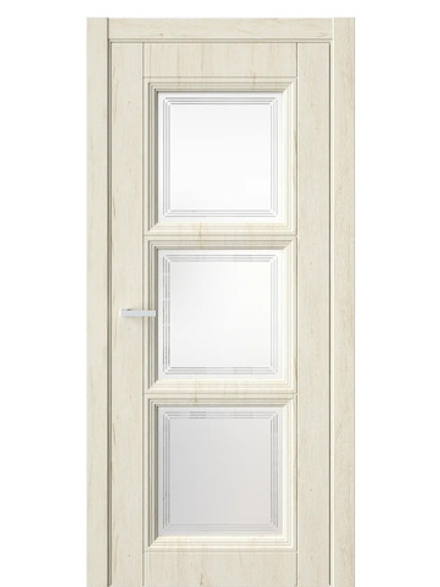 Двери WestStyle  Demiss 6  Дуб Джентл / белое сатинат ДО