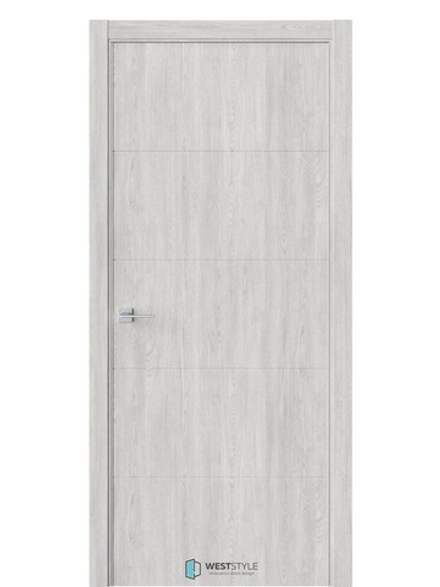 Двери WestStyle  "IN 10" Дуб Оксфорд /алюм.кромка  ДГ