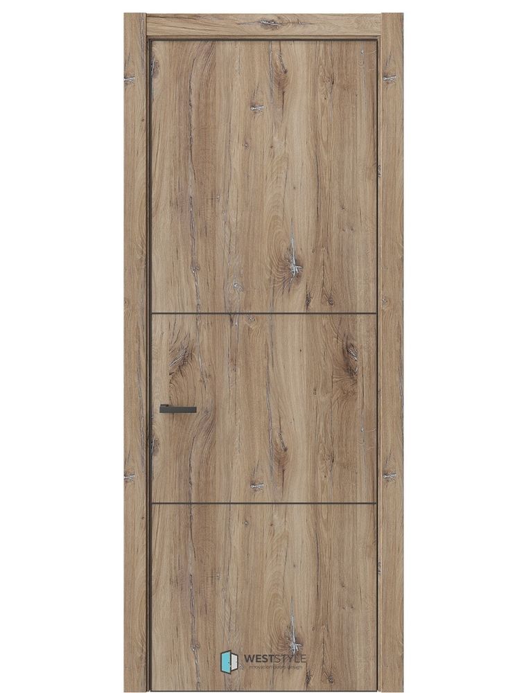 Двери WestStyle  "IN 26" Дуб Флагстафф /алюм.кромка  ДГ