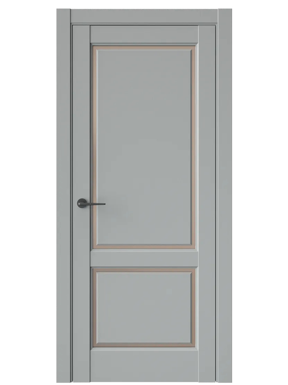 Двери WestStyle  LVT 3 Серая Гавань/ Бронза Сатинат ДО