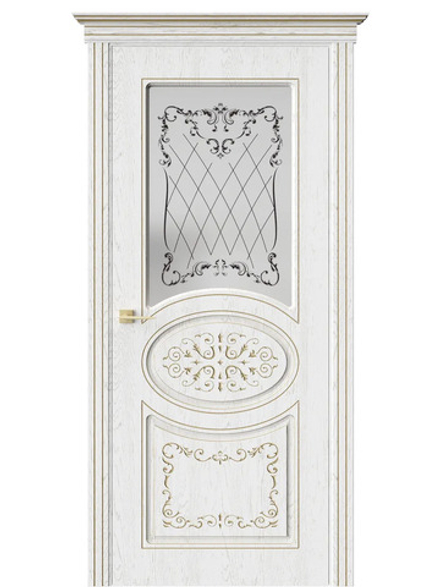 Двери WestStyle  Рокадо  Белый/ сатинат матовое  ДО