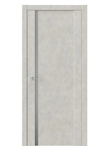 Двери WestStyle F30 Бетон смоки /Зеркало сатин графит  ДО