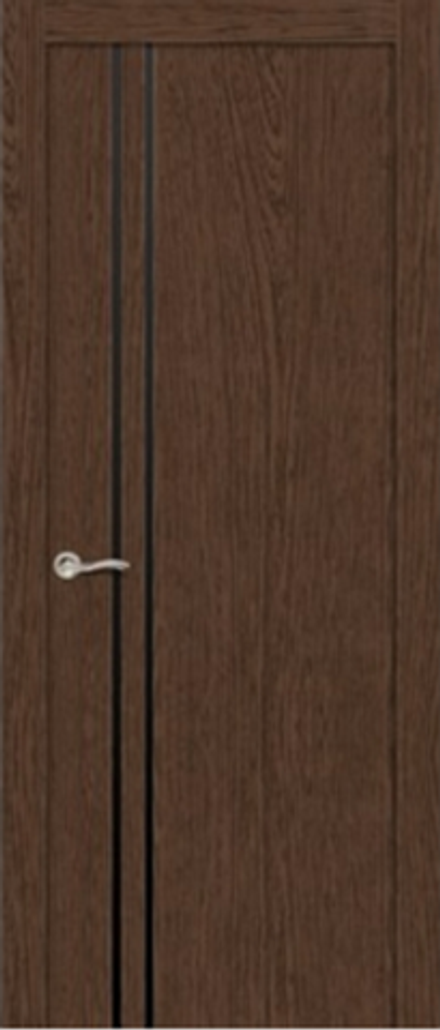 Межкомнатные двери СИТИДОРС «ЛУЧИЯ 2» ДО Дуб мореный/Черный лакобель