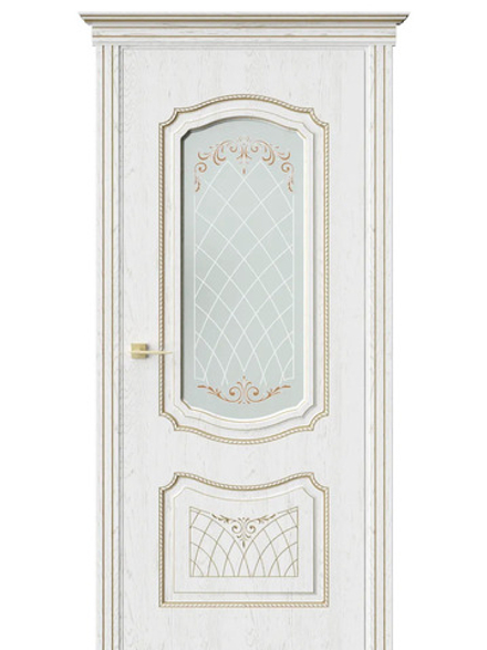 Двери WestStyle  Мадлен  Белый/ сатинат матовое  ДО