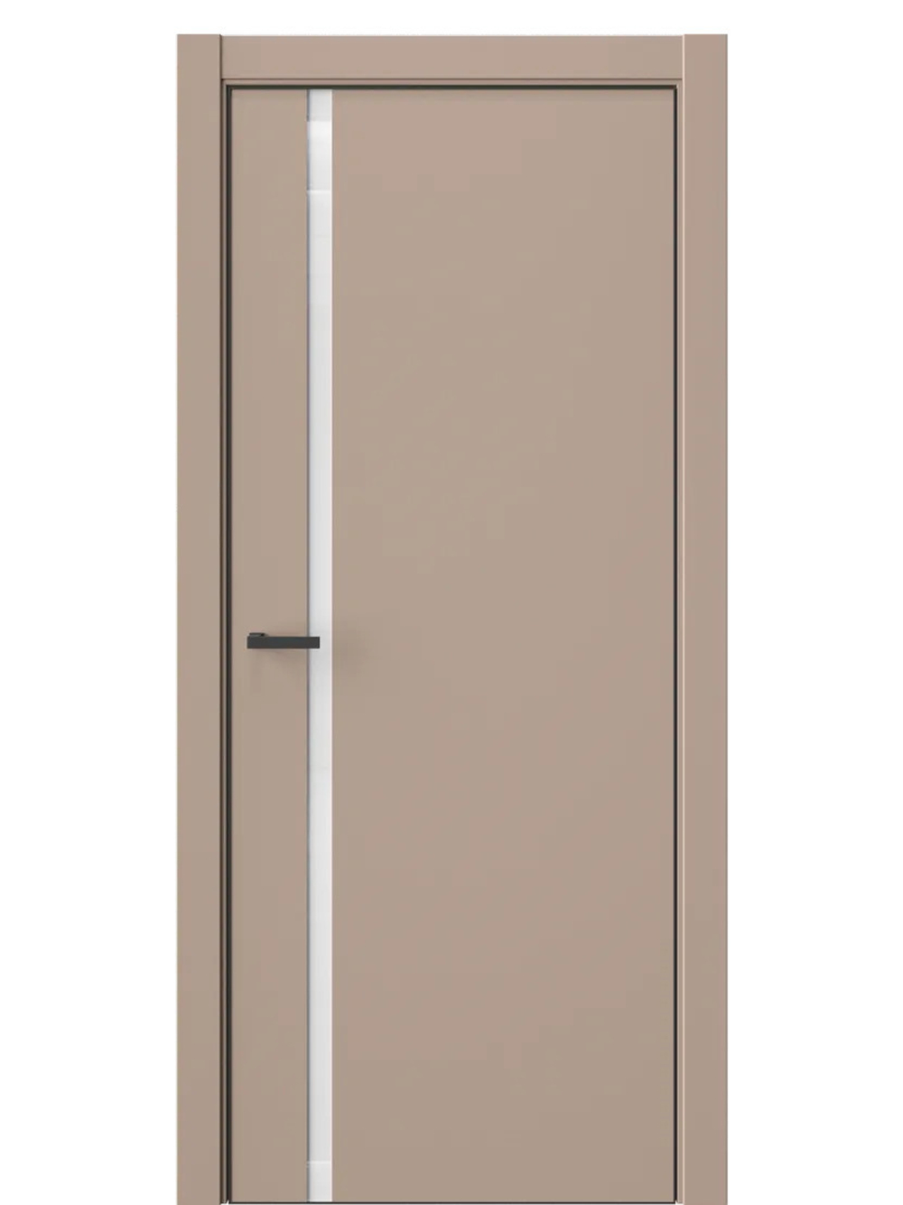 Двери WestStyle  "IN 36" Гляссе /Аляска Lacobel /алюм.кромка  ДО