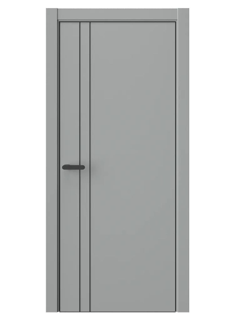 Двери WestStyle  "IN 40" Серая Гавань /алюм.кромка  ДГ