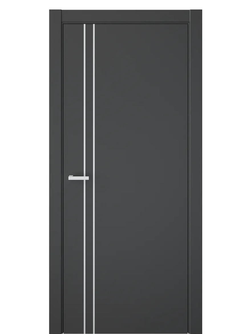 Двери WestStyle  MODERNO 40 Черный Кварц /молдинг  ДГ