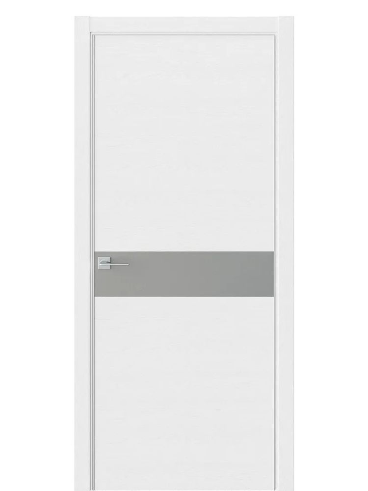 Двери WestStyle  "IN 1" Дуб Винта /Зеркало сатин графит /алюм.кромка ДО