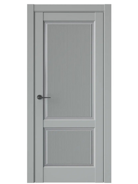 Двери WestStyle  LVT 3 FL Серая Гавань/ Графит Сатинат ДО