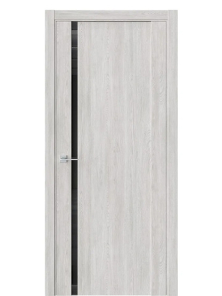 Двери WestStyle F30 Дуб оксфорд /Чёрное Lacobel  ДО