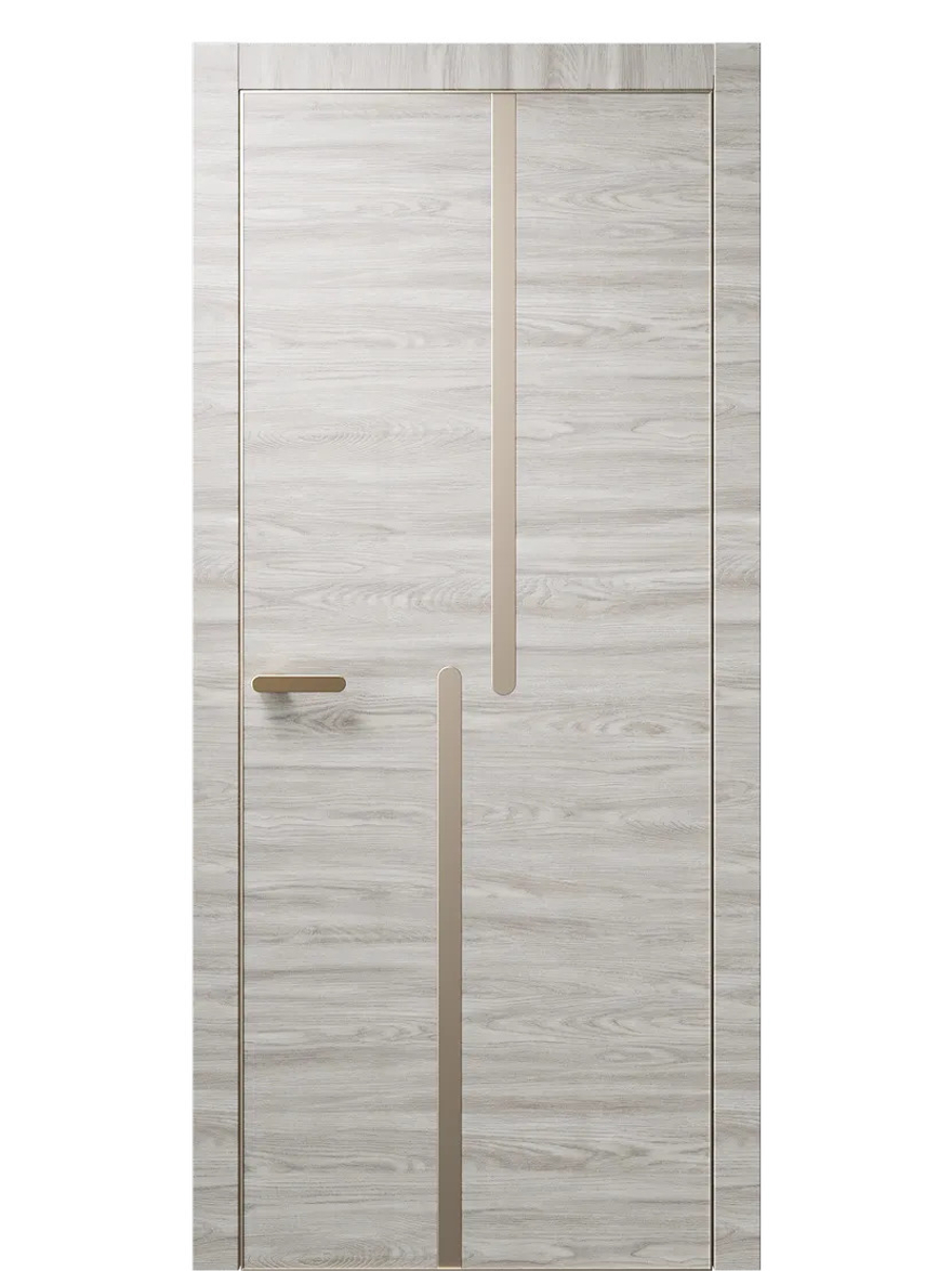 Двери WestStyle  "IN М2.2" Дуб Малибу Горизонт /молдинг /алюм.кромка  ДГ